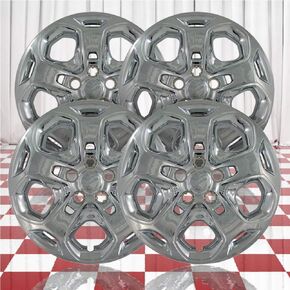 Set of 4 17" Push-on Chrome Hubcaps for Ford Fusion 2010-2012 in Saudi Arabia