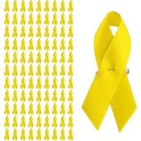 100 قطعة دبوس الشريط السرطان شريط التوعية دبابيس البوليستر الساتان دبابيس للحدث الخيري الناجي حملة تفضل الإمدادات in Kuwait