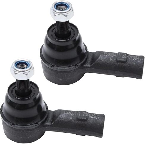 Detroit Axle - Front 6pc Tie Rods Kit for 2007-2017 Mitsubishi Outlander, 2009-2017 Lancer, 4 Inner & Outer Tie Rods 2 Boots 2010 2011 2012 2013 2014 2015 2016 Replacement in Saudi Arabia