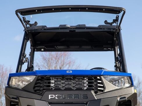 زجاج أمامي قابل للطي 3 في 1 مقاوم للخدش من SuperATV لعام 2022+ Polaris Ranger SP 570، طاقم، يمكن إغلاقه أو تهويته أو فتحه بالكامل، مصنوع من البولي كربونات 1/4 بوصة أقوى 250 مرة من الزجاج، صنع في الولايات المتحدة الأمريكية in Saudi Arabia