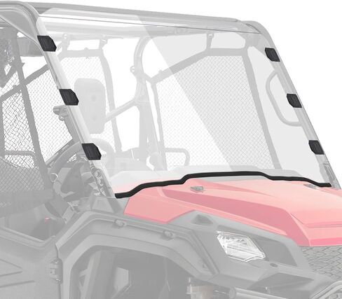 KEMIMOTO UTV Front Full Windshield Compatible with Pioneer 1000/1000-5/1000-6 2016-2025, UV Resistant, 1/4" Thick Polycarbonate Clear Windshield with Pre-installed Seal in Saudi Arabia