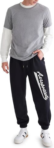 AEROPOSTALE Men's Aero Script Logo Jogger Sweatpants in Saudi Arabia