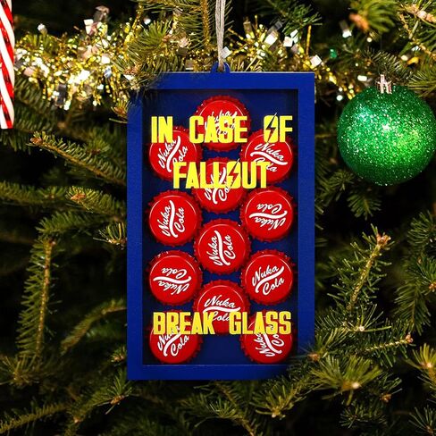 Funny Emergency Nuka Caps Ornaments, Hanging Ornament Box w/ 12 Nuka Red Caps, Hilarious, Unique Birthday Gifts, Funny Stocking Stuffers for Men and Women in Kuwait