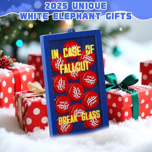Funny Emergency Nuka Caps Ornaments, Hanging Ornament Box w/ 12 Nuka Red Caps, Hilarious, Unique Birthday Gifts, Funny Stocking Stuffers for Men and Women in Kuwait