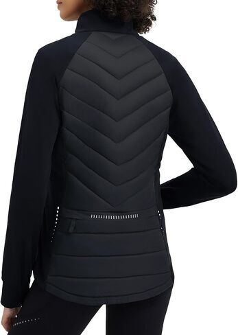 baleaf Women's Cycling Puffer Jacket Winter Warm Lightweight Insulated Hiking Jackets Zip Pockets Running Skiing in Saudi Arabia