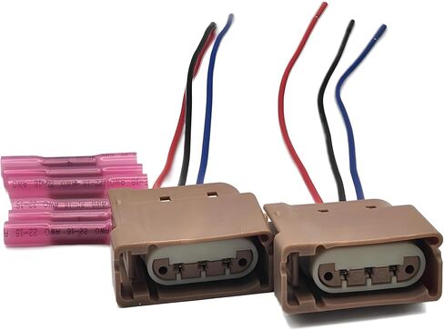Turn Signal & Park Lamp Connector Pigtail (3-Pin), Replaces WPT-1167/3U2Z-14S411-FHAB, Compatible with Ford F-150 2010-2019, Super Duty 2012-2018, Taurus 2010-2018, Edge 2011-2014 in Saudi Arabia
