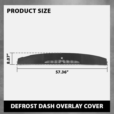 Dash Panel Defrost Vent Dashboard Cover Black Plastic Compatible with Chevy Tahoe Avalanche Suburban & GMC Yukon/XL/Denal & Cadillac Escalade 2007-2014, Fit Chevy Silverado GMC Sierra 2007-2013 in Saudi Arabia