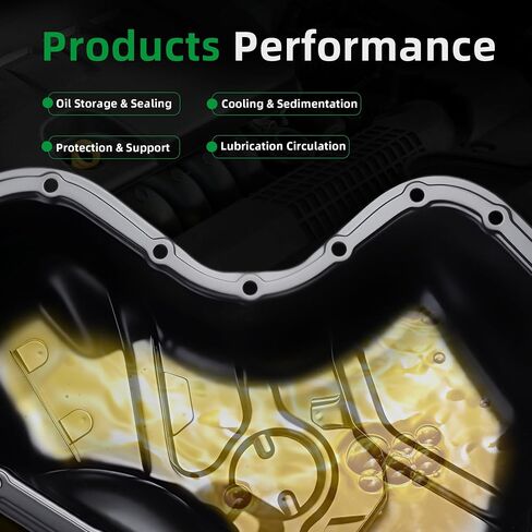 Lower Engine Oil Pan,for Toyota Camry 07-17,for Avalon 05-18,for Highlander 08-16,for Sienna 07-16,for Venza 09-16,for Lexus ES350 07-18,for RX350 07-15,for RX450h 10-15, 3.5L V6, 264-342 in Saudi Arabia
