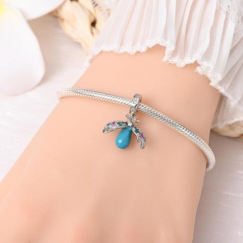 LNQOBU 925 Sterling Silver Charms Color-changing Chameleon Dangle Charms Beads Glow in the Dark Charms fits Charms Bracelets and Necklace Charms Jewelry Gift for Women in Saudi Arabia