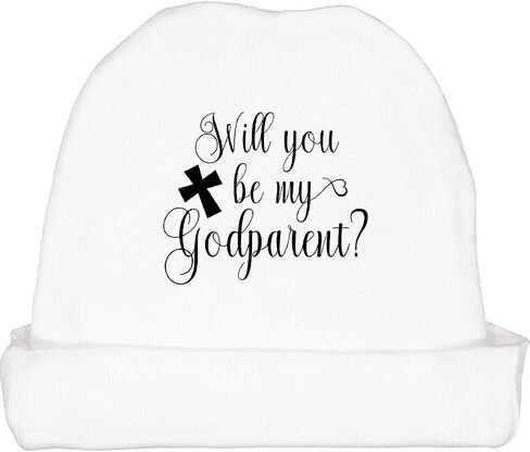 inktastic Will You Be My God Parent Baby Beanie Hat in Saudi Arabia