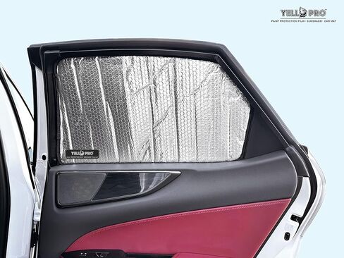 YelloPro Side Window Front Seat Sunshade (2pcs) Custom Fit for 2022 2023 2024 2025 Lexus NX SUV, Plug-in Hybrid, Hybrid, EV, Sun Protection UV Reflector Insulated Accessories [Made in USA] in Saudi Arabia