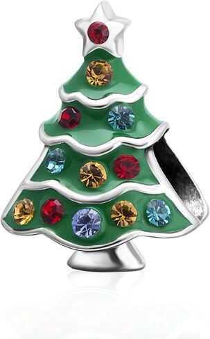 Christmas Santa Claus Charms fit Pandora Bracelet 925 Sterling Silver Reindeer Christmas Tree Stocking Bead Charms for Women Xmas Gifts in Kuwait