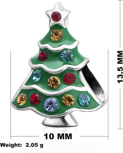 Christmas Santa Claus Charms fit Pandora Bracelet 925 Sterling Silver Reindeer Christmas Tree Stocking Bead Charms for Women Xmas Gifts in Kuwait