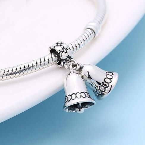 Christmas Santa Claus Charms fit Pandora Bracelet 925 Sterling Silver Reindeer Christmas Tree Stocking Bead Charms for Women Xmas Gifts in Kuwait