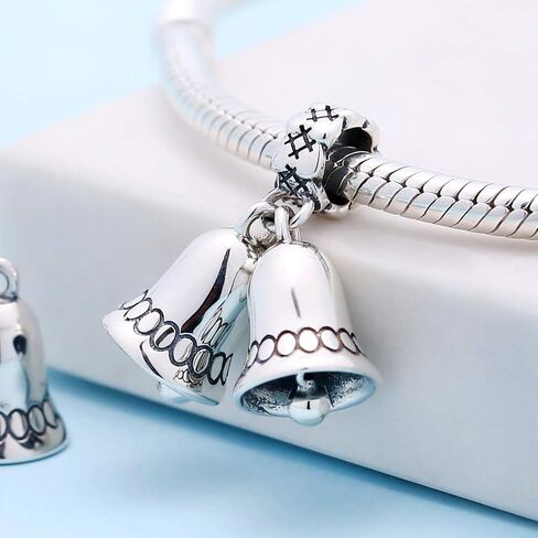 Christmas Santa Claus Charms fit Pandora Bracelet 925 Sterling Silver Reindeer Christmas Tree Stocking Bead Charms for Women Xmas Gifts in Kuwait