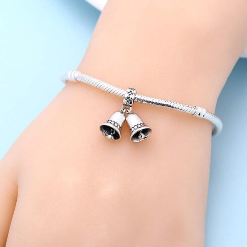 Christmas Santa Claus Charms fit Pandora Bracelet 925 Sterling Silver Reindeer Christmas Tree Stocking Bead Charms for Women Xmas Gifts in Kuwait