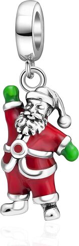 عيد الميلاد سانتا كلوز سحر صالح باندورا سوار 925 فضة الرنة شجرة عيد الميلاد تخزين الخرزة سحر للنساء هدايا عيد الميلاد in Kuwait