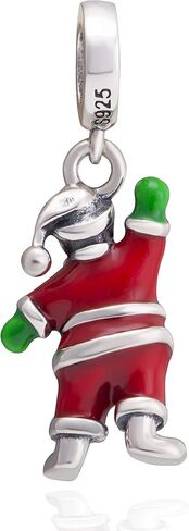 عيد الميلاد سانتا كلوز سحر صالح باندورا سوار 925 فضة الرنة شجرة عيد الميلاد تخزين الخرزة سحر للنساء هدايا عيد الميلاد in Kuwait