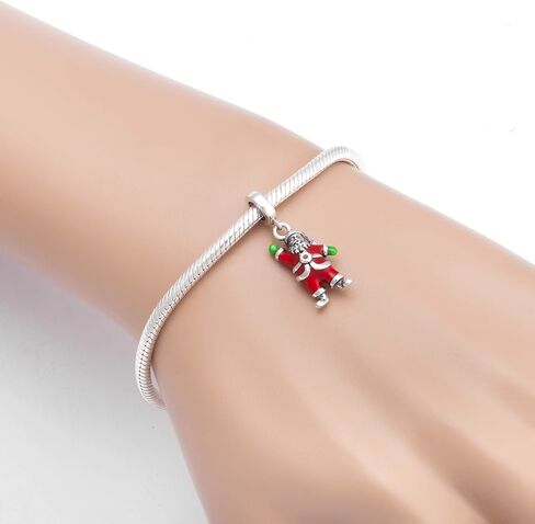 عيد الميلاد سانتا كلوز سحر صالح باندورا سوار 925 فضة الرنة شجرة عيد الميلاد تخزين الخرزة سحر للنساء هدايا عيد الميلاد in Kuwait