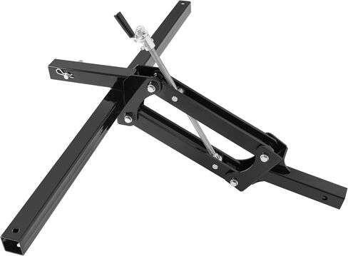 ECOTRIC 50" Manual Implement Lift, 1-Point and 2-Inch Receiver, Adjustable Height, UTV ATV Rake Scrape Blade Plow Disc Universal Tow Behind Attachments Steel Powder Coated in Saudi Arabia