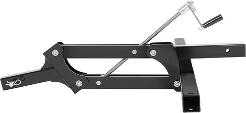 ECOTRIC 50" Manual Implement Lift, 1-Point and 2-Inch Receiver, Adjustable Height, UTV ATV Rake Scrape Blade Plow Disc Universal Tow Behind Attachments Steel Powder Coated in Saudi Arabia