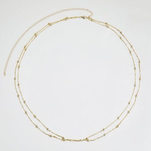 Belly Waist Chain Beads Layered Belly Chains Gold Plated Sexy Bikini Body Chain Adjustable Jewelry for Women in Kuwait