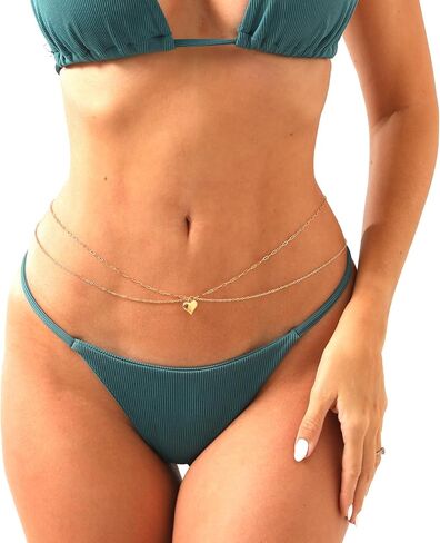 Belly Waist Chain Beads Layered Belly Chains Gold Plated Sexy Bikini Body Chain Adjustable Jewelry for Women in Kuwait