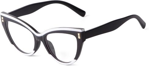 KFPH Stylish Cat Eye Glasses Blue Light Glasses Non Prescription Frames for Women Computer Reading Glasses Anti Glare & UV in Saudi Arabia