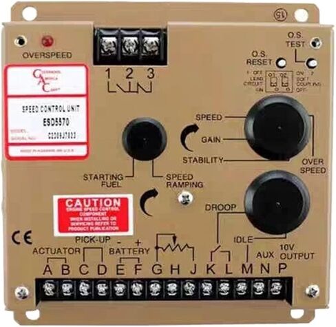 ESD5570 Diesel Generator Set Controller ESD5570 Series Isochronous, Variable Speed, Droop Governor Multi-V DC in Saudi Arabia