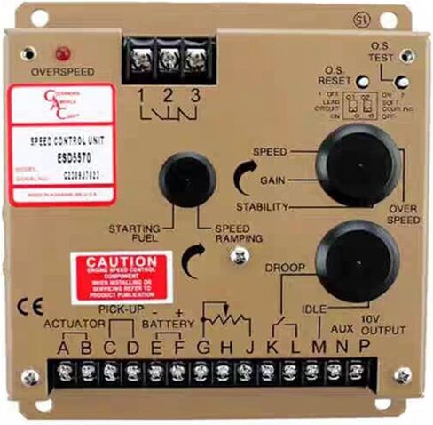 ESD5570 Diesel Generator Set Controller ESD5570 Series Isochronous, Variable Speed, Droop Governor Multi-V DC in Saudi Arabia