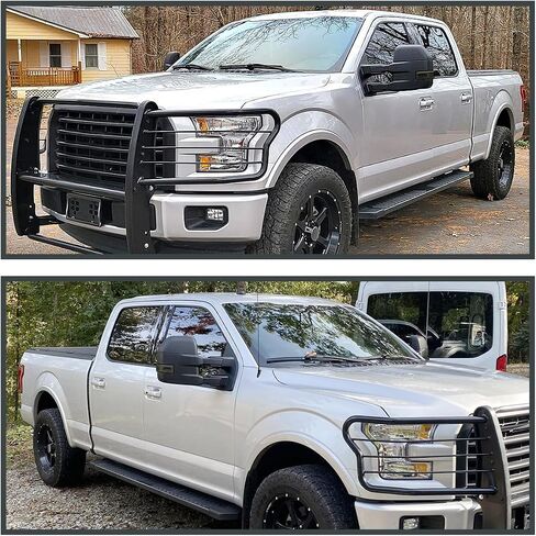 Spec-D Tuning Power Heated Tow Mirrors+Smoke LED Signal+Puddle 22Pin & 8Pin Compatible with 2015-2020 Ford F150 Left + Right Pair in Saudi Arabia