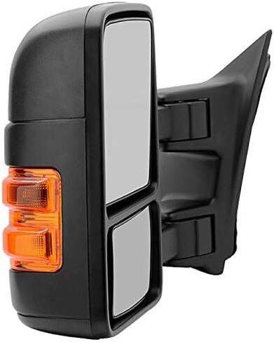 AKKON - لشاحنة Ford SuperDuty بيك اب 2008-2016 قابلة للتمديد، مرايا يدوية للسحب الأيسر + الأيمن، مجموعة زوج بديلة in Saudi Arabia
