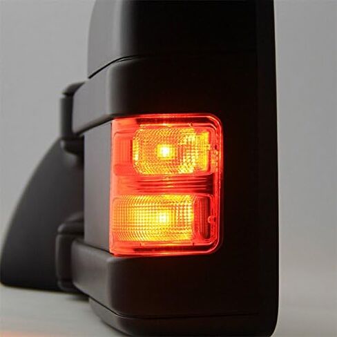 AKKON - لشاحنة Ford SuperDuty بيك اب 2008-2016 قابلة للتمديد، مرايا يدوية للسحب الأيسر + الأيمن، مجموعة زوج بديلة in Saudi Arabia
