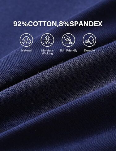 ملابس داخلية قطنية للرجال من Casey Kevin بحزام خصر عريض بدون طيران للرجال، 4 قطع in Kuwait