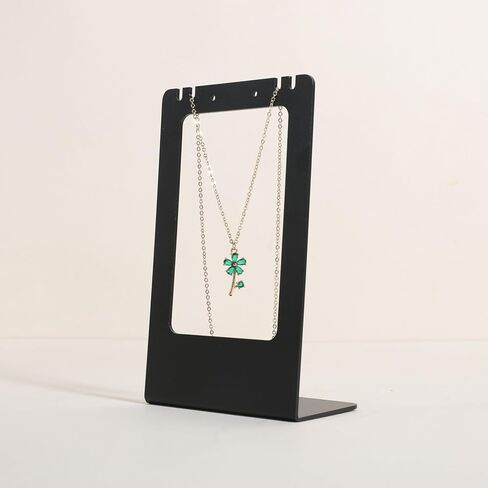 GemeShou Gold Metal necklace and earring display stands for selling, stud earring holder for show, Small Jewelry necklace holder for online shop Photography【Metal Earring and Necklace Stand-Gold】 in Saudi Arabia