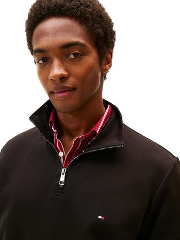 سويت شيرت رجالي من Tommy Hilfiger متوسط ​​الوزن بسحاب 1/4 in Saudi Arabia