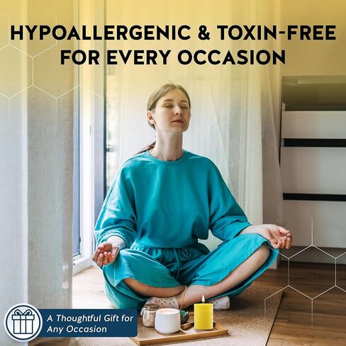 ﻿100% Pure Beeswax Candle - Small Pillar Candle - 40 Hour Burn Time - 3x3 Inch - Alternative Imagination in Kuwait