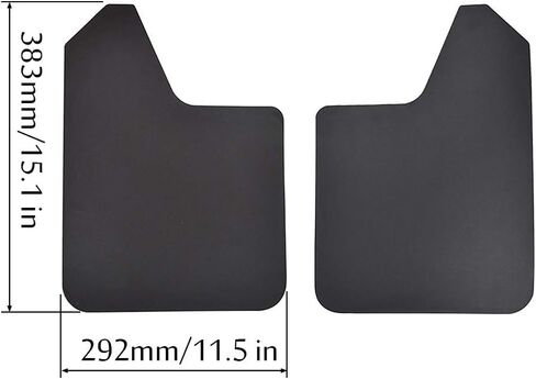 مجموعة اللوحات الطينية العالمية المكونة من 4 قطع للشاحنات/سيارات الدفع الرباعي - أسود/أحمر، براغي مثبتة مسبقًا، حماية من رذاذ الطين، واقي من الطين على الطرق الوعرة مع مشابك قابلة للتعديل | تصميم مقاوم للطقس شديد التحمل in Kuwait