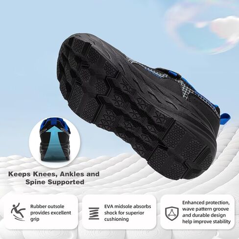 Boys Girls Kids Orthopedic Tennis Shoes: Wide Toe Box Comfortable Casual Arch Support Plantar Fasciitis Running Sneakers, Orthotic Athletic School Sport Walking Shoes for Foot and Pain Relief in Saudi Arabia