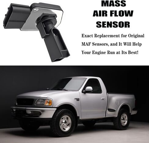 XL3F-12B579-BA / XL3F12B579BA Mass Air Flow Sensor MAF Sensor Fit for Ford F-150 1999-2003 for Ford Taurus 1998-1999 for Lincoln Navigator 1999-2002 - Pack of 1 Black in Saudi Arabia