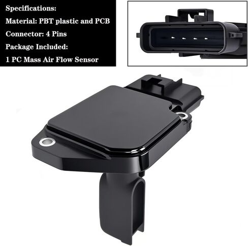 XL3F-12B579-BA / XL3F12B579BA Mass Air Flow Sensor MAF Sensor Fit for Ford F-150 1999-2003 for Ford Taurus 1998-1999 for Lincoln Navigator 1999-2002 - Pack of 1 Black in Saudi Arabia