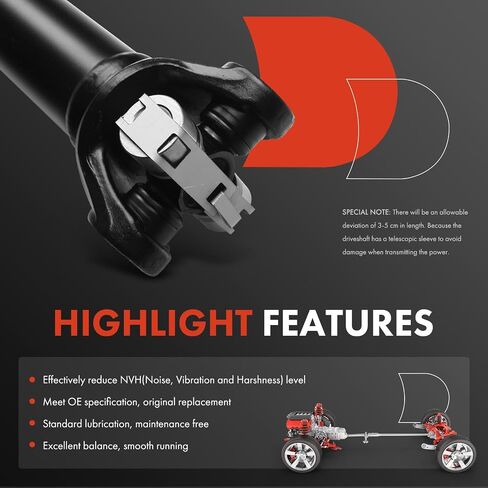 مجموعة عمود الدفع الأمامي الكامل A-Premium متوافقة مع Ford Explorer 2002-2005 وMercury Mountaineer 2002-2005 وLincoln Aviator 2003-2005، السيرة الذاتية في حقيبة النقل، 22 بوصة. لحام in Saudi Arabia