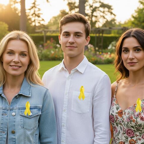 100 قطعة دبوس الشريط السرطان شريط التوعية دبابيس البوليستر الساتان دبابيس للحدث الخيري الناجي حملة تفضل الإمدادات in Kuwait