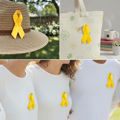 100 قطعة دبوس الشريط السرطان شريط التوعية دبابيس البوليستر الساتان دبابيس للحدث الخيري الناجي حملة تفضل الإمدادات in Kuwait