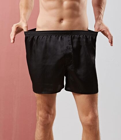 Mens Satin Boxer Shorts Silky Underwear Silk Sleep Pajama Bottoms Silk Boxers for Men in Saudi Arabia