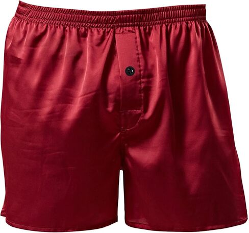 Mens Satin Boxer Shorts Silky Underwear Silk Sleep Pajama Bottoms Silk Boxers for Men in Saudi Arabia