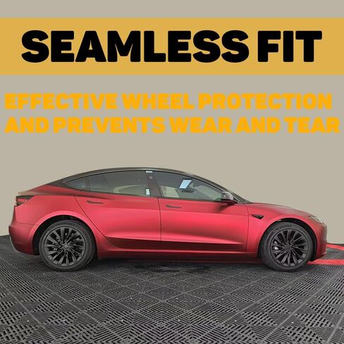 أغطية عجلات مقاس 18 بوصة لطراز Tesla 3 2024-2025، أغطية محورية ذات تغطية كاملة الحواف متوافقة مع طراز Tesla 3 Highland -4 أغطية لكل عبوة، مادة ABS متينة، مينا مخبوزة in Saudi Arabia
