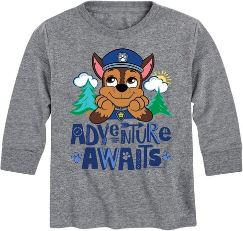 HYBRID APPAREL - Paw Patrol - Adventure Awaits - تي شيرت برسومات طويلة الأكمام للأطفال والشباب in Saudi Arabia