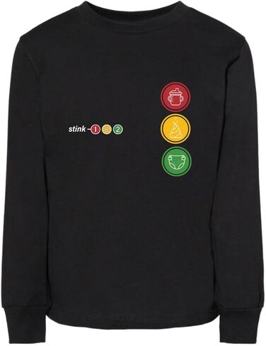 STINK-182 Kids Long-Sleeve Tee, 100% Cotton, Unisex-Kids, Millenial Rock Band Tees in Kuwait