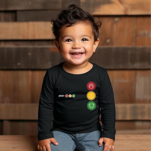 STINK-182 Kids Long-Sleeve Tee, 100% Cotton, Unisex-Kids, Millenial Rock Band Tees in Kuwait